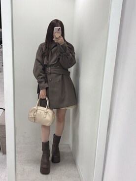 「nice claup」｜「アイテム（ジャケット/アウター）」を使った、mokaさん（レディース・159cm）の秋コーディネート