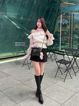 mokaさん（レディース・159cm）の冬コーディネート