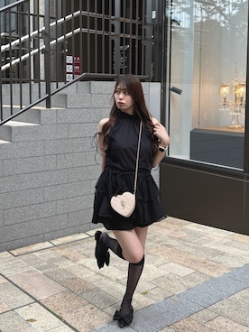 「one after another NICE CLAUP（ワンアフターアナザーナイスクラップ）のアイテム（ワンピース/ドレス）」を使った、mokaさん（レディース・159cm）の夏コーディネート