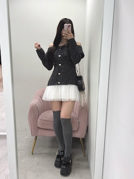 mokaさん（レディース・159cm）の冬コーディネート