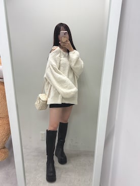 mokaさん（レディース・159cm）の冬コーディネート