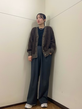 「アイテム（シャツ/ブラウス）」を使った、Moeさん（レディース・168cm）の秋コーディネート