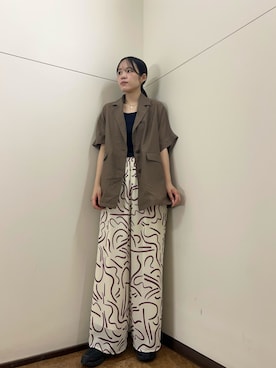 「アイテム（その他アウター）」を使った、Moeさん（レディース・168cm）の秋コーディネート
