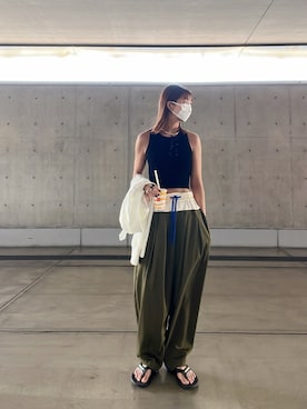 「OMMO（オーエムエムオー）のアイテム」を使った、taecoordinateさん（レディース・165cm）の夏コーディネート