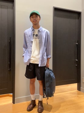 「アイテム（バックパック/リュック）」を使った、EDDIE BAUER@イーアスつくば店さん（メンズ・171cm）の夏コーディネート