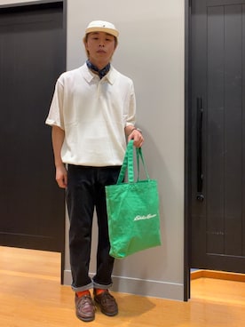 「Eddie Bauer（エディーバウアー）のアイテム」を使った、EDDIE BAUER@イーアスつくば店さん（メンズ・172cm）の夏コーディネート