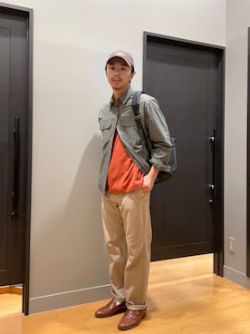 「アイテム（バックパック/リュック）」を使った、EDDIE BAUER@イーアスつくば店さん（メンズ・171cm）の秋コーディネート