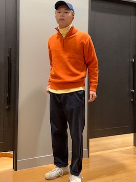 「アイテム（チノパンツ）」を使った、EDDIE BAUER@イーアスつくば店さん（メンズ・172cm）の秋コーディネート