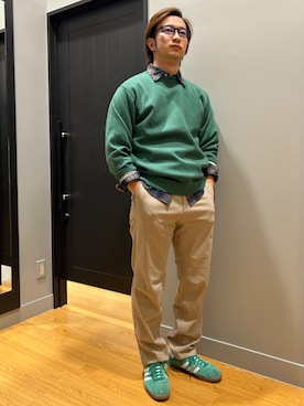 「アイテム（チノパンツ）」を使った、EDDIE BAUER@イーアスつくば店さん（メンズ・170cm）の秋コーディネート
