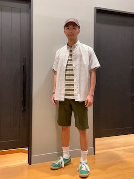 「Eddie Bauer（エディーバウアー）のアイテム」を使った、EDDIE BAUER@イーアスつくば店さん（メンズ・171cm）の夏コーディネート