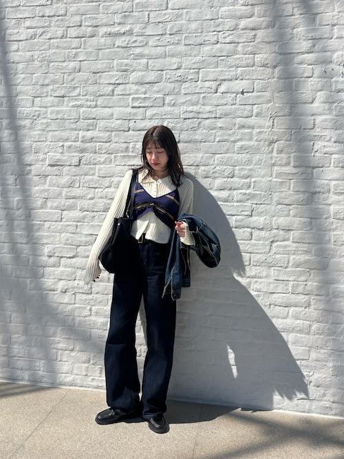 crinkle crinkle crinkle/griguri】border monster bra2/ボーダー