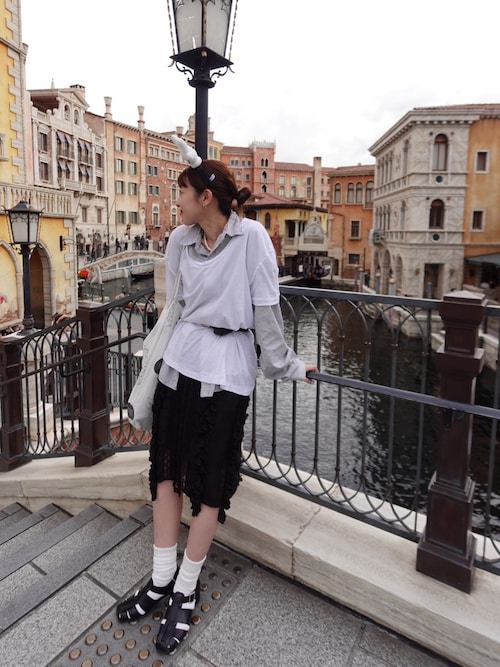 別注』crinkle crinkle crinkle×UR cottonvoilfringe sk