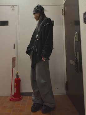 「GRANCY（グランシー）のアイテム（帽子）」を使った、まりもさん（メンズ・172cm）の春コーディネート