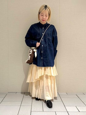 八木日菜子さん（レディース・146cm）の春コーディネート