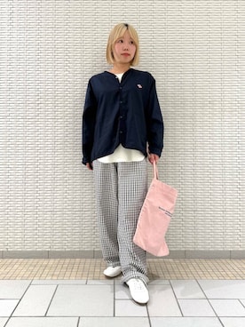 「DANTON」｜八木日菜子さん（レディース・146cm）の春コーディネート