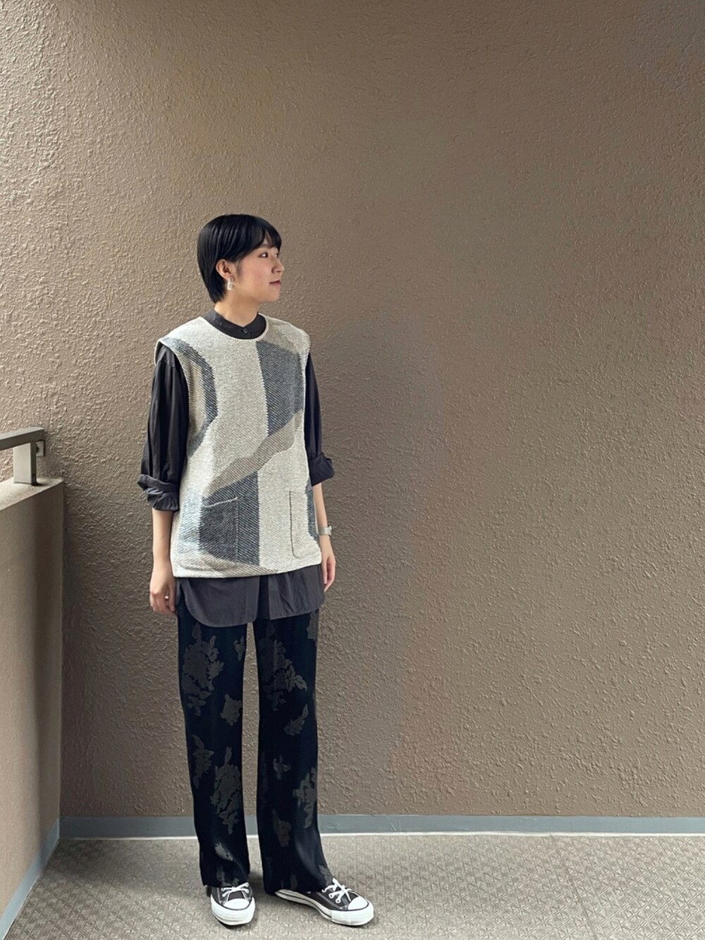6（ロク）の「＜6(ROKU)＞CHIDORI KNIT VEST/ベスト（ベスト