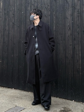 「HARE（ハレ）のアイテム（パンツ）」を使った、あーさんさん（メンズ・171cm）の冬コーディネート