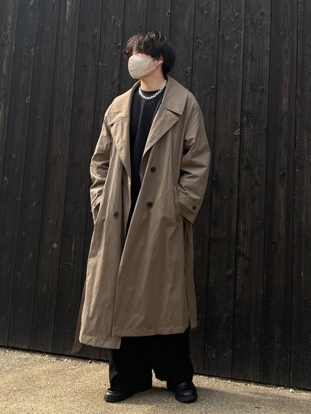 loose double breasted trench coat / ルーズダブルブレストトレンチ