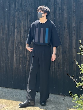 「SHAREEF（シャリーフ）のアイテム」を使った、あーさんさん（メンズ・171cm）の夏コーディネート