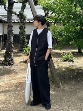 「アイテム（ピアス（片耳用））」を使った、あーさんさん（メンズ・171cm）の夏コーディネート