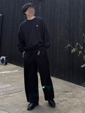 「HARE（ハレ）のアイテム（スラックス）」を使った、あーさんさん（メンズ・171cm）の秋コーディネート