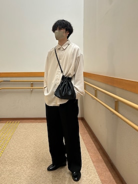 「RAGEBLUE（レイジブルー）のアイテム（ショルダーバッグ）」を使った、あーさんさん（メンズ・171cm）の春コーディネート