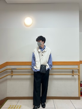 「アイテム（ピアス（片耳用））」を使った、あーさんさん（メンズ・171cm）の春コーディネート