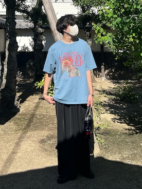 「アイテム（ピアス（片耳用）、シルバー系）」を使った、あーさんさん（メンズ・171cm）の夏コーディネート