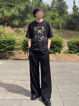 「HARE（ハレ）のアイテム（スラックス）」を使った、あーさんさん（メンズ・171cm）の夏コーディネート