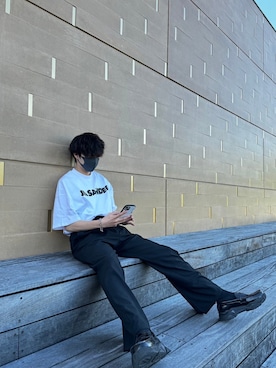 「LHME（エルエイチエムイー）のアイテム（アクセサリー）」を使った、あーさんさん（メンズ・171cm）の夏コーディネート