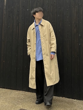 「HARE（ハレ）のアイテム（スラックス）」を使った、あーさんさん（メンズ・171cm）の春コーディネート