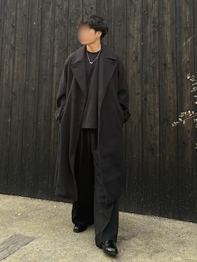 「アイテム（ピアス（片耳用））」を使った、あーさんさん（メンズ・171cm）の冬コーディネート