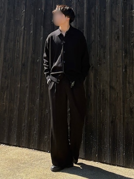 「HARE（ハレ）のアイテム（スラックス）」を使った、あーさんさん（メンズ・171cm）の秋コーディネート