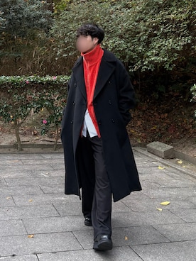 「アイテム（ピアス（片耳用））」を使った、あーさんさん（メンズ・171cm）の冬コーディネート