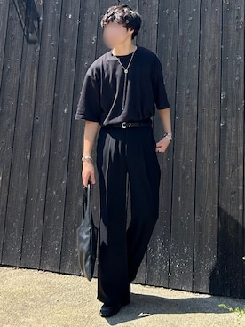 「アイテム（ピアス（片耳用））」を使った、あーさんさん（メンズ・171cm）の秋コーディネート
