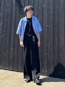 「アイテム（ピアス（片耳用））」を使った、あーさんさん（メンズ・171cm）の秋コーディネート