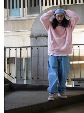 「RIPNDIP（リップンディップ）のアイテム」を使った、翔恵さん（メンズ・170cm）の秋コーディネート