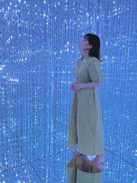「BEAMS（ビームス）のアイテム（ワンピース/ドレス）」を使った、kaeさん（レディース・153cm）の春コーディネート