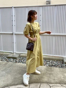 「BEAMS（ビームス）のアイテム（ワンピース/ドレス）」を使った、kaeさん（レディース・153cm）の秋コーディネート