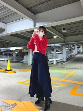 「BEAMS」｜「アイテム（カーディガン/ボレロ）」を使った、kaeさん（レディース・153cm）の春コーディネート