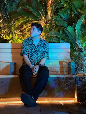 「instagramフォローお願いします」｜「アイテム（サンダル）」を使った、yu-yaさん（メンズ・168cm）の夏コーディネート