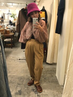 「GAP（ギャップ）のアイテム（スラックス）」を使った、yasuko0610さん（レディース・152cm）の秋コーディネート