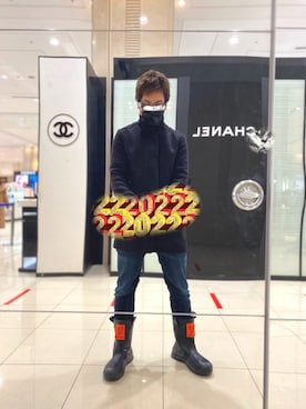 「ディーゼル」｜「アイテム（ダウンジャケット/コート）」を使った、💃🏼JS💃🏼さん（メンズ・171cm）の冬コーディネート