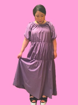 「chico_（チコ）のアイテム」を使った、JURI(ぽっちゃりコーデ)さん（レディース・153cm）の夏コーディネート