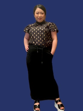 JURI(ぽっちゃりコーデ)さん（レディース・153cm）の夏コーディネート