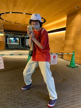 「アイテム（レインシューズ、ブルー系）」を使った、nosukEさん（メンズ・170cm）の夏コーディネート
