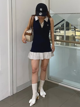 「アイテム（ワンピース/ドレス）」を使った、zukkiさん（レディース・152cm・20代）の夏コーディネート