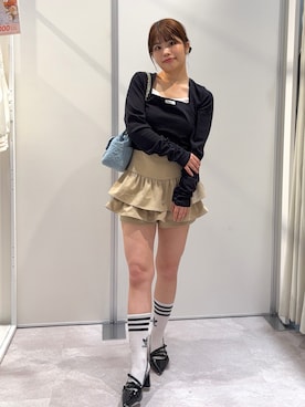 「one after another NICE CLAUP（ワンアフターアナザーナイスクラップ）のアイテム」を使った、zukkiさん（レディース・152cm）の春コーディネート