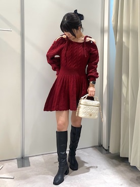 「アイテム（ワンピース/ドレス）」を使った、zukkiさん（レディース・152cm・20代）の冬コーディネート