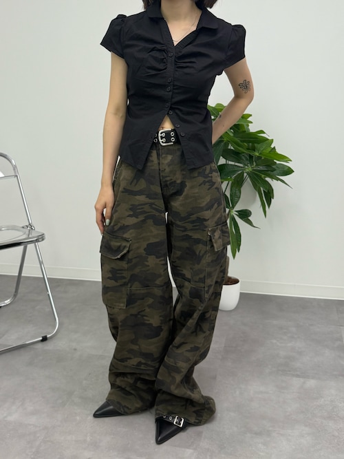 ユニセックス 迷彩柄 ワイドパンツ ルーズ カモフラージュ柄 ta1085z_10.jpg